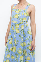 Load image into Gallery viewer, Modern x Made in Italy x Linen, Cotton-blend Lemon Patterned Maxi Dress (M, L)