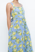 Load image into Gallery viewer, Modern x Made in Italy x Linen, Cotton-blend Lemon Patterned Maxi Dress (M, L)