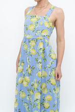 Load image into Gallery viewer, Modern x Made in Italy x Linen, Cotton-blend Lemon Patterned Maxi Dress (M, L)