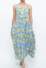 Load image into Gallery viewer, Modern x Made in Italy x Linen, Cotton-blend Lemon Patterned Maxi Dress (M, L)