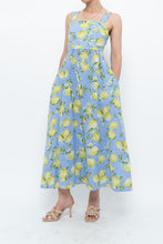 Load image into Gallery viewer, Modern x Made in Italy x Linen, Cotton-blend Lemon Patterned Maxi Dress (M, L)