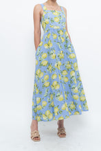 Load image into Gallery viewer, Modern x Made in Italy x Linen, Cotton-blend Lemon Patterned Maxi Dress (M, L)