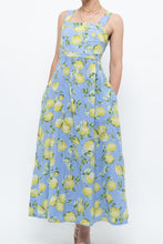 Load image into Gallery viewer, Modern x Made in Italy x Linen, Cotton-blend Lemon Patterned Maxi Dress (M, L)