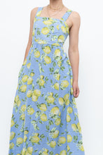 Load image into Gallery viewer, Modern x Made in Italy x Linen, Cotton-blend Lemon Patterned Maxi Dress (M, L)
