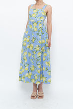 Load image into Gallery viewer, Modern x Made in Italy x Linen, Cotton-blend Lemon Patterned Maxi Dress (M, L)
