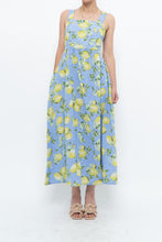 Load image into Gallery viewer, Modern x Made in Italy x Linen, Cotton-blend Lemon Patterned Maxi Dress (M, L)