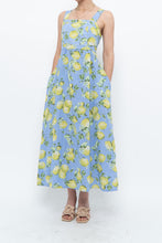 Load image into Gallery viewer, Modern x Made in Italy x Linen, Cotton-blend Lemon Patterned Maxi Dress (M, L)