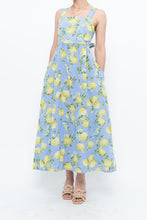 Load image into Gallery viewer, Modern x Made in Italy x Linen, Cotton-blend Lemon Patterned Maxi Dress (M, L)