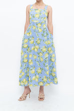 Load image into Gallery viewer, Modern x Made in Italy x Linen, Cotton-blend Lemon Patterned Maxi Dress (M, L)