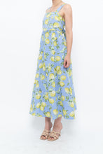 Load image into Gallery viewer, Modern x Made in Italy x Linen, Cotton-blend Lemon Patterned Maxi Dress (M, L)