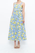 Load image into Gallery viewer, Modern x Made in Italy x Linen, Cotton-blend Lemon Patterned Maxi Dress (M, L)