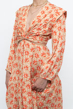 Load image into Gallery viewer, JOIE x Orange Long Sleeve Patterned Cutout Dress (S, M)