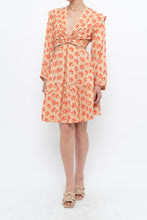 Load image into Gallery viewer, JOIE x Orange Long Sleeve Patterned Cutout Dress (S, M)