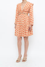 Load image into Gallery viewer, JOIE x Orange Long Sleeve Patterned Cutout Dress (S, M)