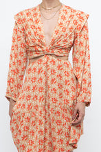 Load image into Gallery viewer, JOIE x Orange Long Sleeve Patterned Cutout Dress (S, M)