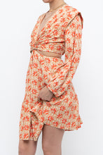 Load image into Gallery viewer, JOIE x Orange Long Sleeve Patterned Cutout Dress (S, M)