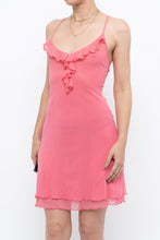 Load image into Gallery viewer, Vintage x Corral Mesh Frilly Midi Dress (S, M)