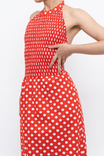 Load image into Gallery viewer, Vintage x Red Polka Dot Halter Maxi Dress (S, M)