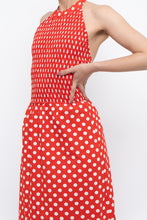 Load image into Gallery viewer, Vintage x Red Polka Dot Halter Maxi Dress (S, M)