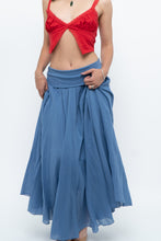Load image into Gallery viewer, Vintage x Made in Italy x Periwinkle Flowy Cotton Maxi Skirt (S-XXL)