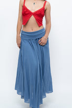 Load image into Gallery viewer, Vintage x Made in Italy x Periwinkle Flowy Cotton Maxi Skirt (S-XXL)