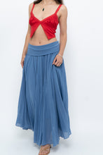 Load image into Gallery viewer, Vintage x Made in Italy x Periwinkle Flowy Cotton Maxi Skirt (S-XXL)