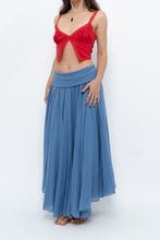 Load image into Gallery viewer, Vintage x Made in Italy x Periwinkle Flowy Cotton Maxi Skirt (S-XXL)