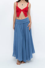 Load image into Gallery viewer, Vintage x Made in Italy x Periwinkle Flowy Cotton Maxi Skirt (S-XXL)