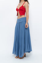 Load image into Gallery viewer, Vintage x Made in Italy x Periwinkle Flowy Cotton Maxi Skirt (S-XXL)