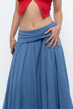 Load image into Gallery viewer, Vintage x Made in Italy x Periwinkle Flowy Cotton Maxi Skirt (S-XXL)