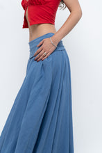 Load image into Gallery viewer, Vintage x Made in Italy x Periwinkle Flowy Cotton Maxi Skirt (S-XXL)