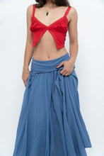 Load image into Gallery viewer, Vintage x Made in Italy x Periwinkle Flowy Cotton Maxi Skirt (S-XXL)