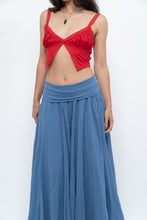 Load image into Gallery viewer, Vintage x Made in Italy x Periwinkle Flowy Cotton Maxi Skirt (S-XXL)