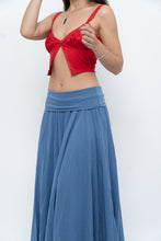 Load image into Gallery viewer, Vintage x Made in Italy x Periwinkle Flowy Cotton Maxi Skirt (S-XXL)