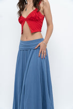 Load image into Gallery viewer, Vintage x Made in Italy x Periwinkle Flowy Cotton Maxi Skirt (S-XXL)