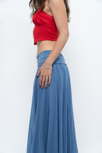 Load image into Gallery viewer, Vintage x Made in Italy x Periwinkle Flowy Cotton Maxi Skirt (S-XXL)
