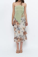 Load image into Gallery viewer, Vintage x Made in Canada x Whimsical Floral Tiered Midi Skirt (S-L)