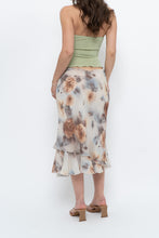 Load image into Gallery viewer, Vintage x Made in Canada x Whimsical Floral Tiered Midi Skirt (S-L)
