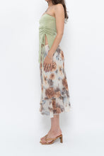 Load image into Gallery viewer, Vintage x Made in Canada x Whimsical Floral Tiered Midi Skirt (S-L)