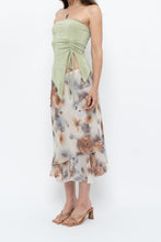Load image into Gallery viewer, Vintage x Made in Canada x Whimsical Floral Tiered Midi Skirt (S-L)