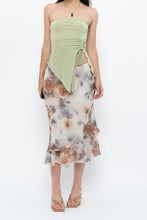 Load image into Gallery viewer, Vintage x Made in Canada x Whimsical Floral Tiered Midi Skirt (S-L)