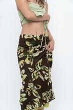Load image into Gallery viewer, Vintage x Brown, Green Floral Maxi Skirt (XL-2X)