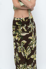 Load image into Gallery viewer, Vintage x Brown, Green Floral Maxi Skirt (XL-2X)