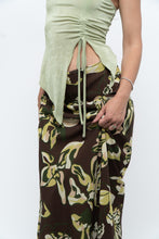 Load image into Gallery viewer, Vintage x Brown, Green Floral Maxi Skirt (XL-2X)