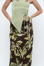 Load image into Gallery viewer, Vintage x Brown, Green Floral Maxi Skirt (XL-2X)