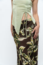 Load image into Gallery viewer, Vintage x Brown, Green Floral Maxi Skirt (XL-2X)