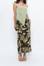 Load image into Gallery viewer, Vintage x Brown, Green Floral Maxi Skirt (XL-2X)