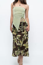 Load image into Gallery viewer, Vintage x Brown, Green Floral Maxi Skirt (XL-2X)