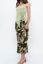 Load image into Gallery viewer, Vintage x Brown, Green Floral Maxi Skirt (XL-2X)