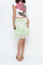 Load image into Gallery viewer, Vintage x Cream Floral Frilly Skirt (M)